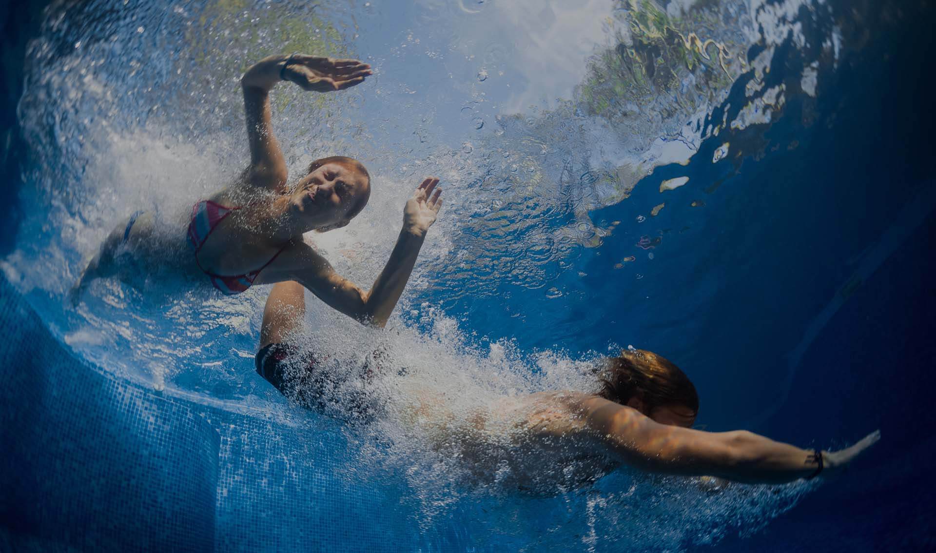 clearwater pool care diving in slide